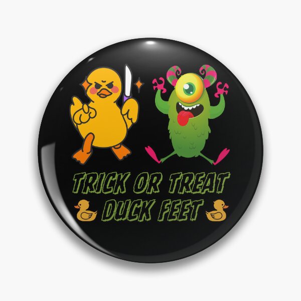 Item preview, Duck of Doom vs.Green Monster - Truco o trato Patas de pato designed and sold by DavidsDucks.