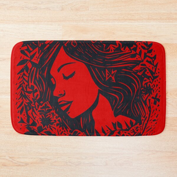 Item preview, Linocut Woman designed and sold by Texterns.