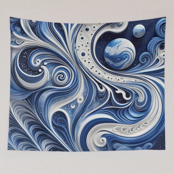 Item preview, Abstract Space, Planets, Nebulas, Galaxies designed and sold by BirdsnStuff.