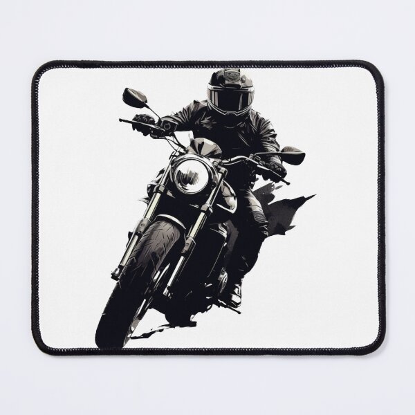 Item preview, Biker In Black And White designed and sold by Bibby22.