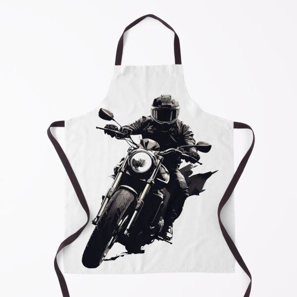 Item preview, Biker In Black And White designed and sold by Bibby22.