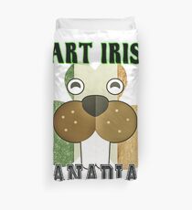 Part Irish Canadian Beaver Shamrock Duvet Cover