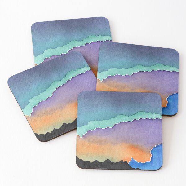 Item preview, Desert Sunset Watercolor Painting designed and sold by Irene Estelle.
