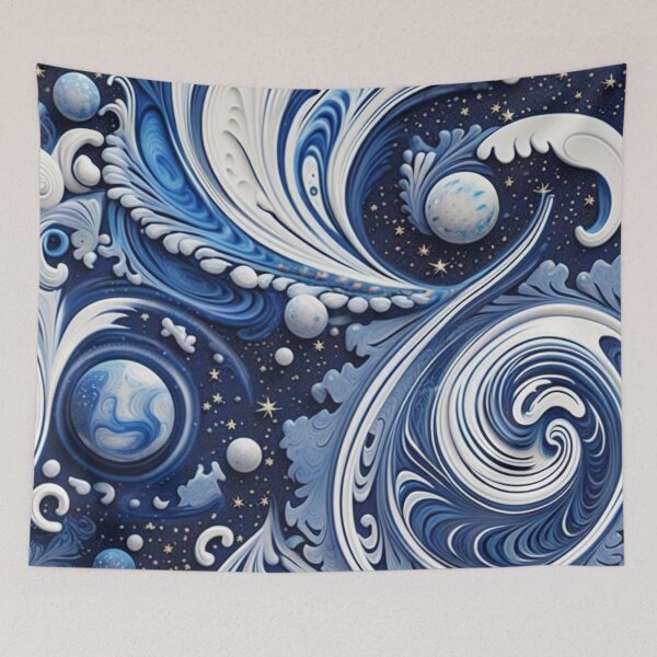 Item preview, Abstract Space, Planets, Nebulas, Galaxies designed and sold by BirdsnStuff.