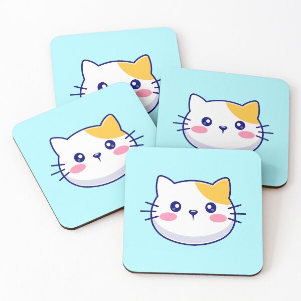 Item preview, "Adorable Cat Face Logo: Cartoon Vector Icon Illustration designed and sold by hjian8219.