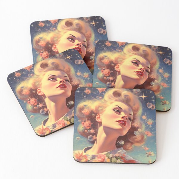 Item preview, Retro Space Beauty designed and sold by funpaperco.