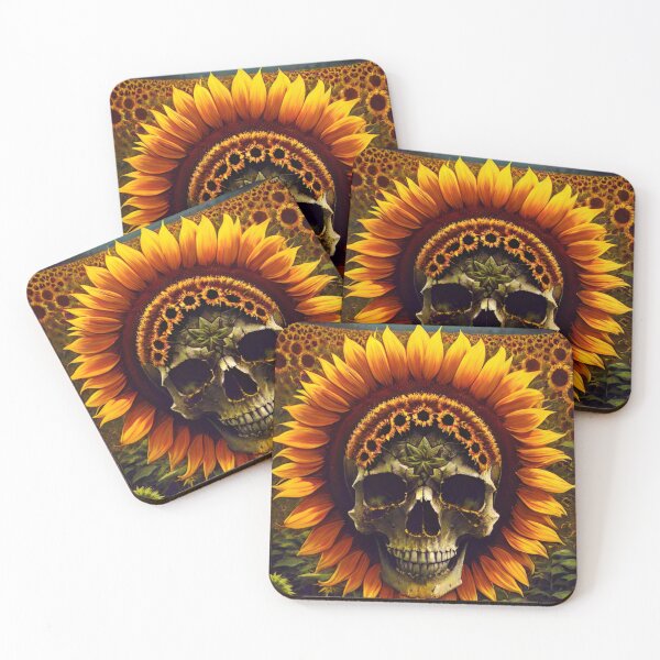 Item preview, Sunflower Skull Dr designed and sold by AmandaxLeigh.