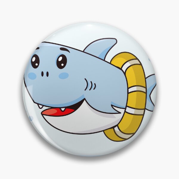 Item preview, Charming Baby Shark: Flat Design Cartoon Illustration designed and sold by hjian8219.