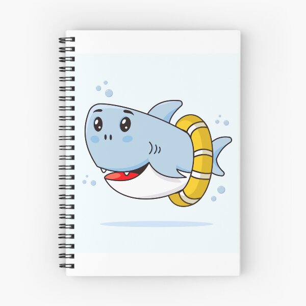 Item preview, Charming Baby Shark: Flat Design Cartoon Illustration designed and sold by hjian8219.