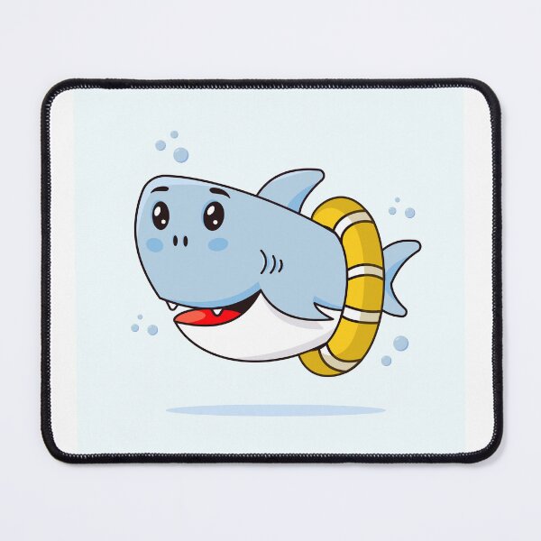 Item preview, Charming Baby Shark: Flat Design Cartoon Illustration designed and sold by hjian8219.