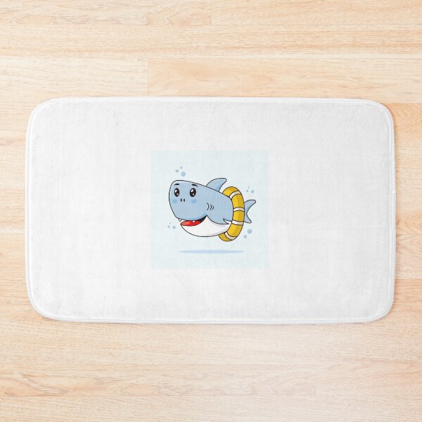 Item preview, Charming Baby Shark: Flat Design Cartoon Illustration designed and sold by hjian8219.