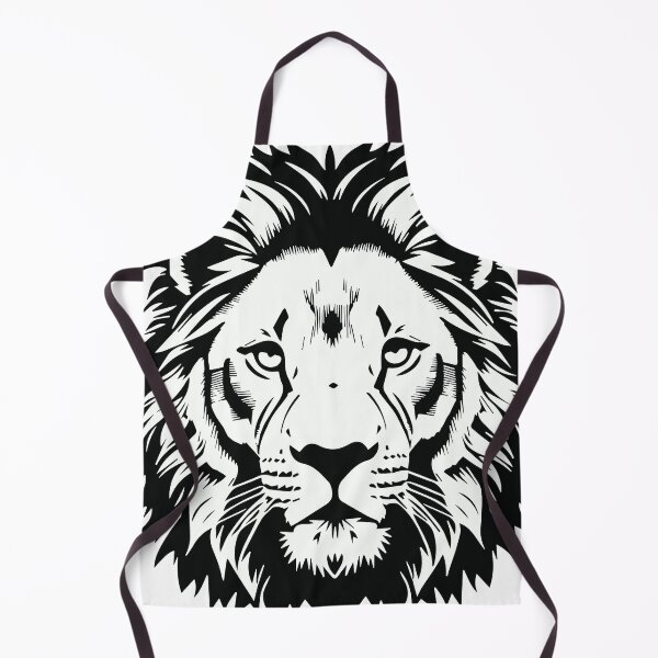 Item preview, Magnificent Lion Head in Black and White designed and sold by Ben-Design-Fr.