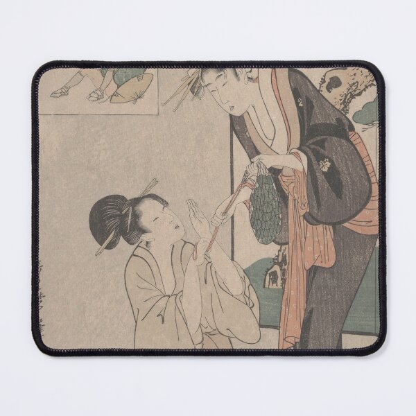 Item preview, A Woman Snatching a Bag of Sweetmeats from Her Mother by Utamaro Kitagawa Ukiyoe Art Edo Period designed and sold by My Artprintz.