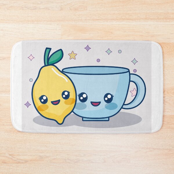 Item preview, Kawaii Lemon and Teacup: Adorable Food Illustration designed and sold by hjian8219.