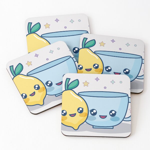 Item preview, Kawaii Lemon and Teacup: Adorable Food Illustration designed and sold by hjian8219.