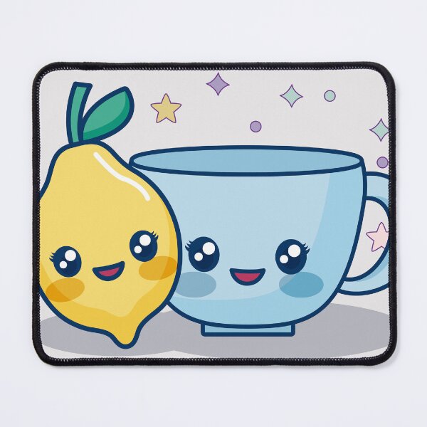 Item preview, Kawaii Lemon and Teacup: Adorable Food Illustration designed and sold by hjian8219.
