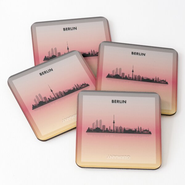 Item preview, Berlin, Germany Skyline w/Reflected Silhouette designed and sold by we-rove.