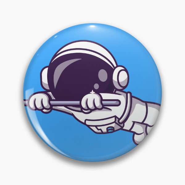 Item preview, Astronaut Soaring: Cute Flying Astronaut Stick Cartoon Vector Icon" designed and sold by hjian8219.