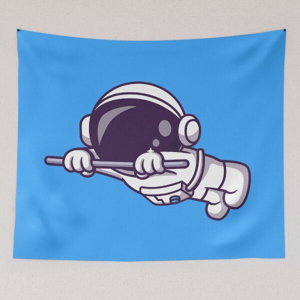 Item preview, Astronaut Soaring: Cute Flying Astronaut Stick Cartoon Vector Icon" designed and sold by hjian8219.