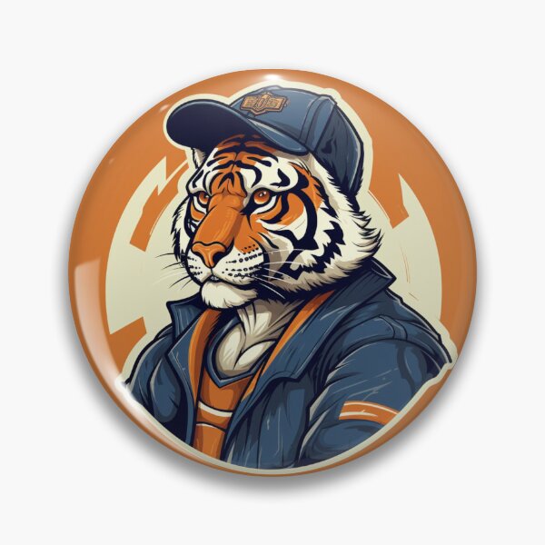 Item preview, Orange and blue tiger designed and sold by ShanusAdele.
