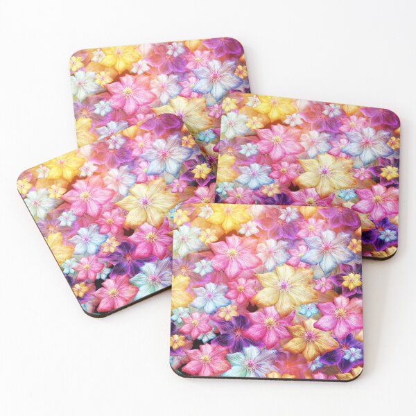 Item preview, Magical clematis pattern designed and sold by Dusanka Djeric.