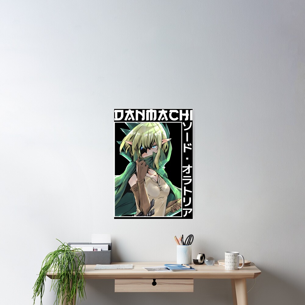 Ryuu Lion DanMachi Anime Girl Waifu Fanart Poster for Sale by