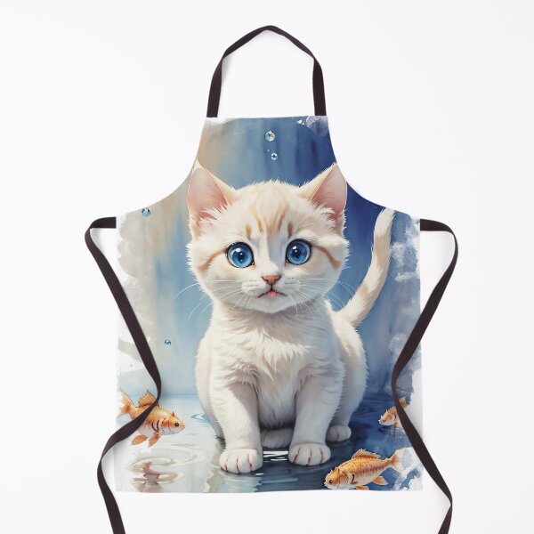 Item preview, Cute White Kitty designed and sold by MythicalSticker.