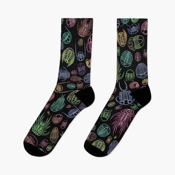 Item preview, Trilobite Pattern (square, rainbow/multicolor & black) designed and sold by EmiliaMoscovich.
