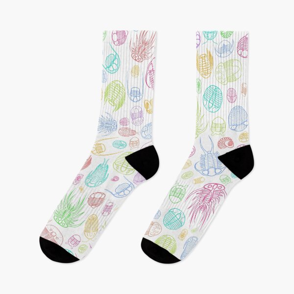 Item preview, Trilobite Pattern (square, rainbow/multicolor & white) designed and sold by EmiliaMoscovich.