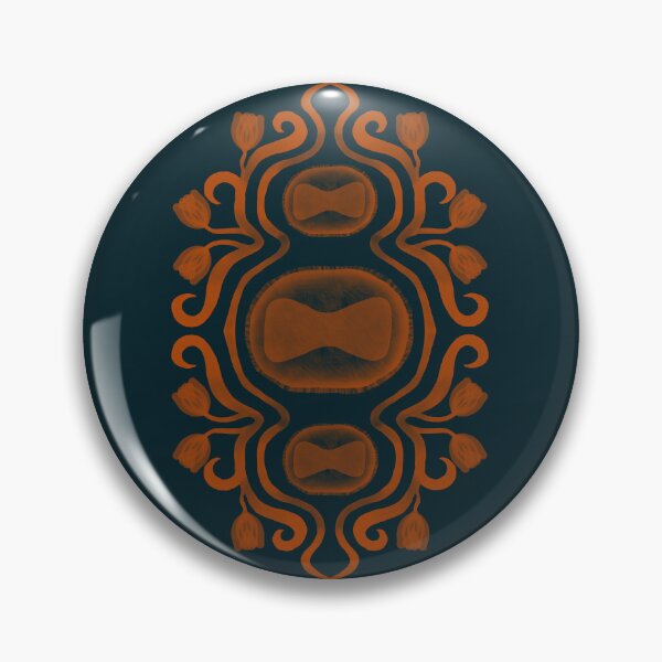 Item preview, Victorian Monkey Pox (orange & teal) designed and sold by PaganArtisan.