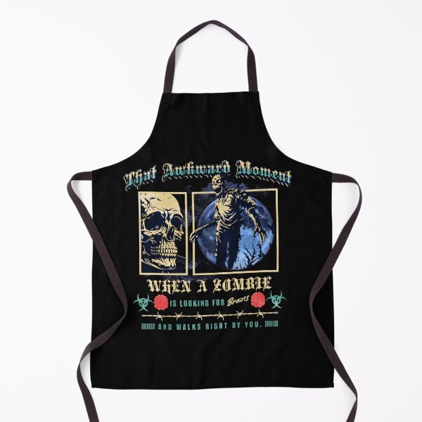 Item preview, That Awkward Moment When Zombies are Looking for Brains and Walk right by you designed and sold by DiatomDesigns.