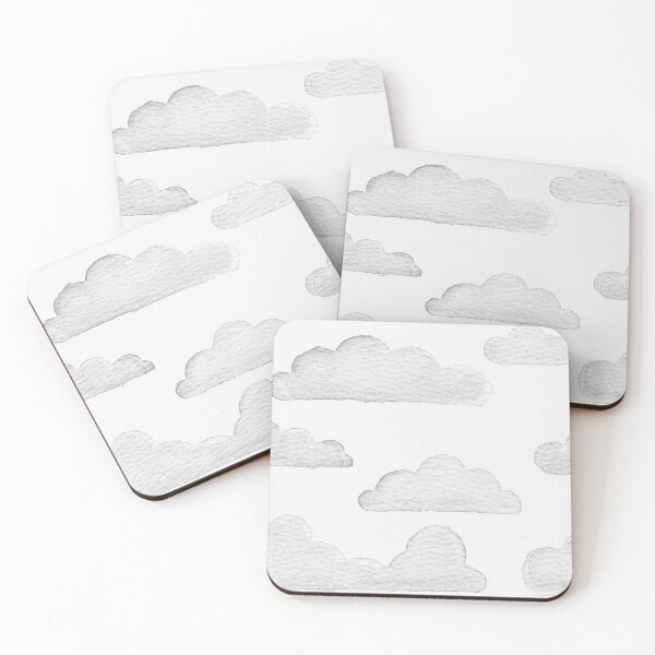 Item preview, Grey Clouds Watercolor Pattern designed and sold by Irene Estelle.