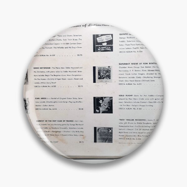 Item preview, 1940's  78 RPM ALBUM inner Folder ads, Hot Club, Django designed and sold by Vintaged.