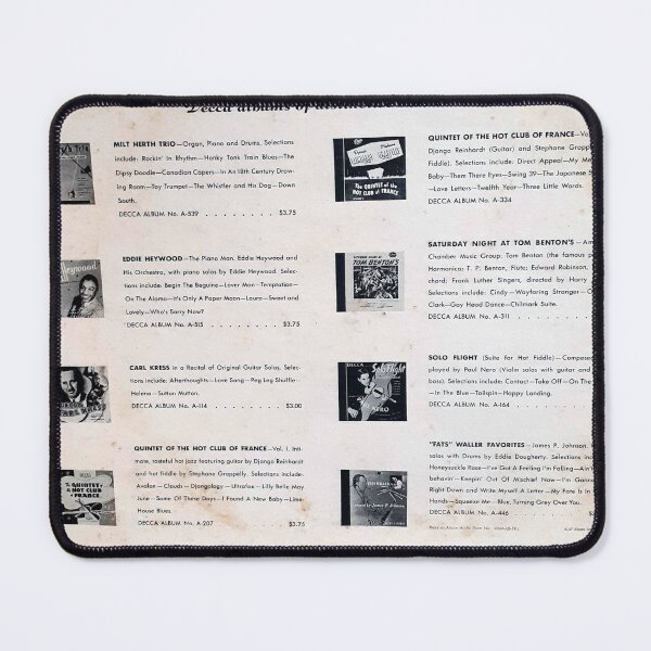Item preview, 1940's  78 RPM ALBUM inner Folder ads, Hot Club, Django designed and sold by Vintaged.