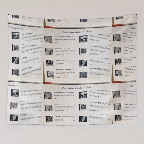 Item preview, 1940's  78 RPM ALBUM inner Folder ads, Hot Club, Django designed and sold by Vintaged.