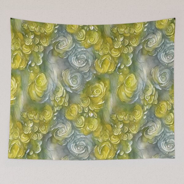 Item preview, Yellow Swirls designed and sold by Poetic Patterns Studio.