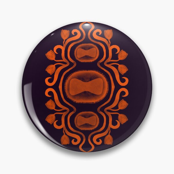 Item preview, Victorian Monkey Pox (orange & purple) designed and sold by PaganArtisan.