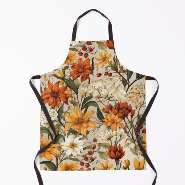 Item preview, Early Autumn Flowers—Warm Colors of Early Fall, Autumn Floral Seamless Pattern, Fall Print, Flower Background, Floral Wallpaper Art designed and sold by ignasirus.