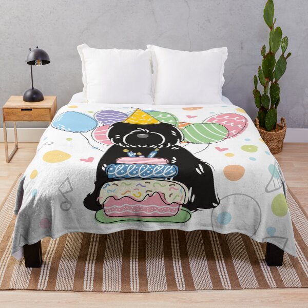 Item preview, Black Tibetan Terrier Dog Birthday Party designed and sold by Lulupainting.
