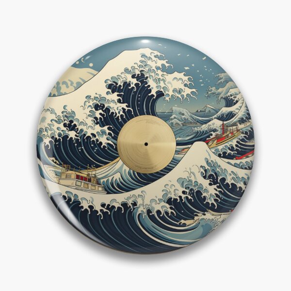 Item preview, Music Vinyl In Japanese Anime Ukiyo-e Pattern Style designed and sold by PiggyBoxer.