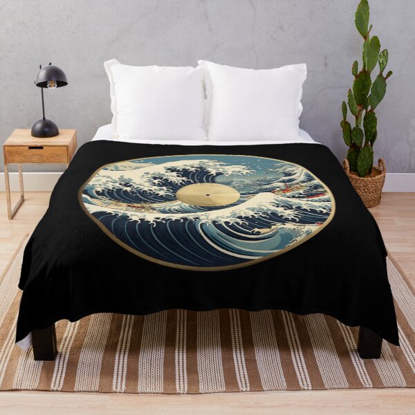 Item preview, Music Vinyl In Japanese Anime Ukiyo-e Pattern Style designed and sold by PiggyBoxer.