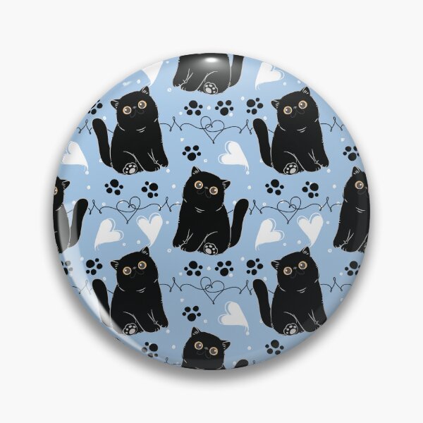 Item preview, Cute Black Exotic Shorthair Persian Cat  designed and sold by lulululupaint.