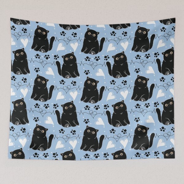 Item preview, Cute Black Exotic Shorthair Persian Cat  designed and sold by lulululupaint.