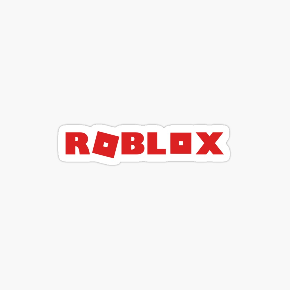 White Roblox Logo Sticker for Sale by NineSvn