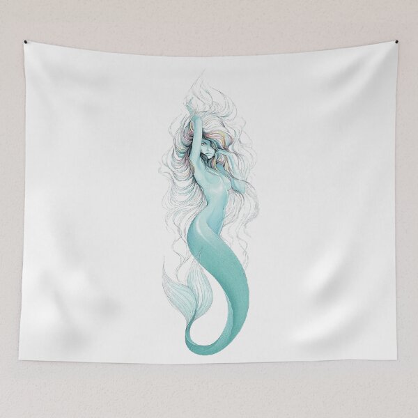 Item preview, Mermaid painting designed and sold by bayanshop23.