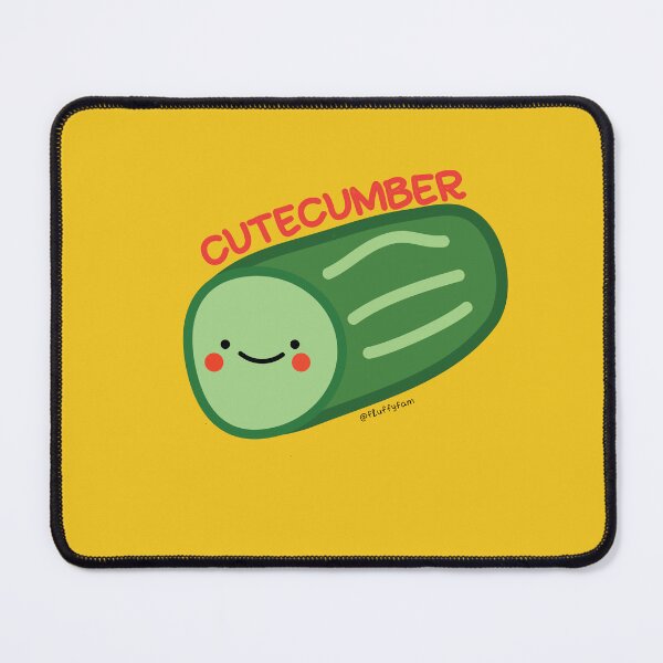Item preview, Cutecumber funny cucumber pun quote designed and sold by fluffyfamcraft.