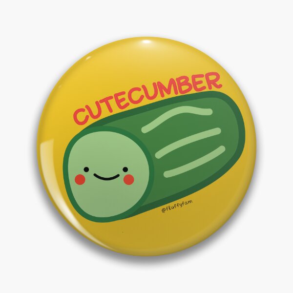 Item preview, Cutecumber funny cucumber pun quote designed and sold by fluffyfamcraft.