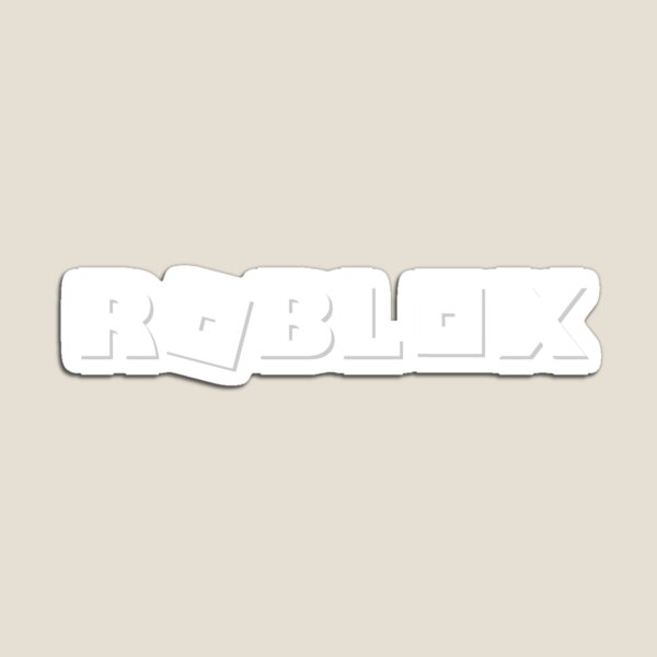White Roblox Logo Sticker for Sale by NineSvn