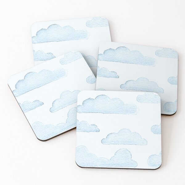 Item preview, Blue Clouds Watercolor Pattern designed and sold by Irene Estelle.