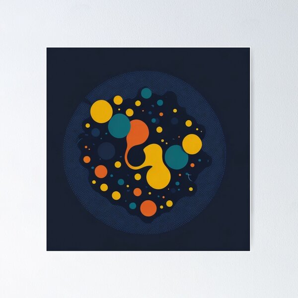 Item preview, Harmonious Abstraction: Dot-Infused Illustration on a Flat Background designed and sold by FemmeFlair.